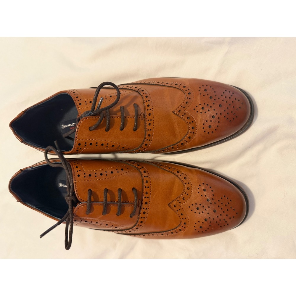 Bruno Marc New York Mens Prince-K2 Wingtip Oxford Dress Shoes Brown Size 6